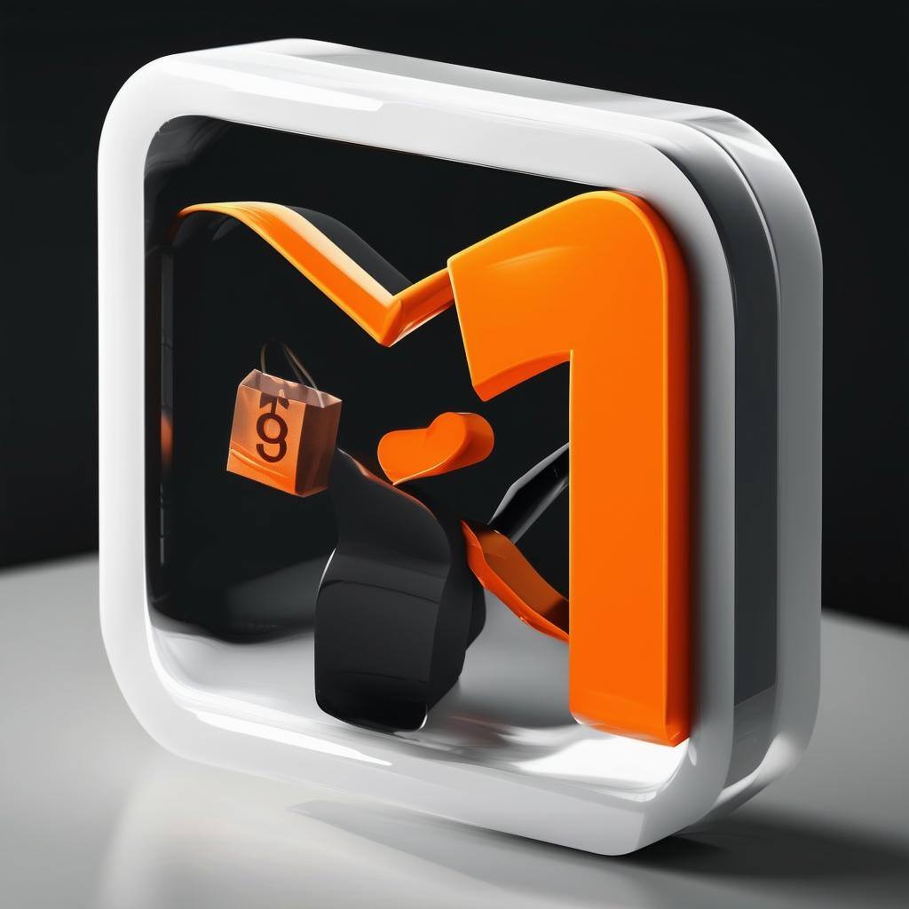 icon small offer, color black, orange and withe